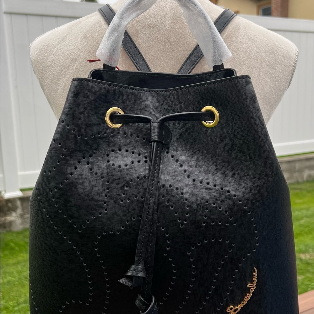 NWT Braccialini Draw String Backpack/Bucket Bag - Collectors Edition.